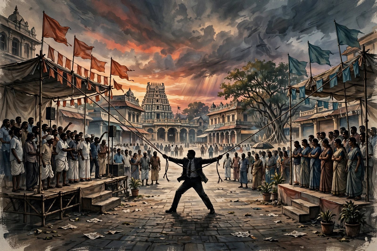 'விஜய் எங்கள் எம்.எல்.ஏ.வைத் திருடிவிட்டார்'
